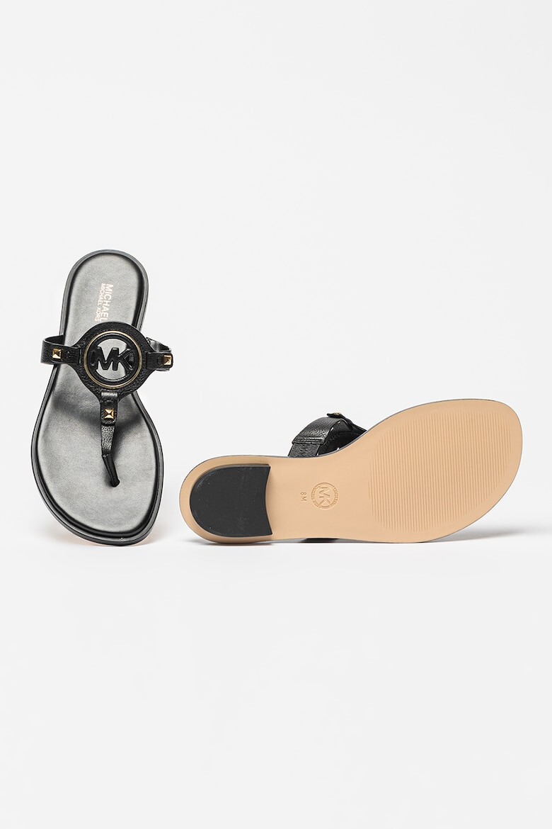 Michael Kors Papuci flip-flop din piele cu logo Aubrey - Pled.ro