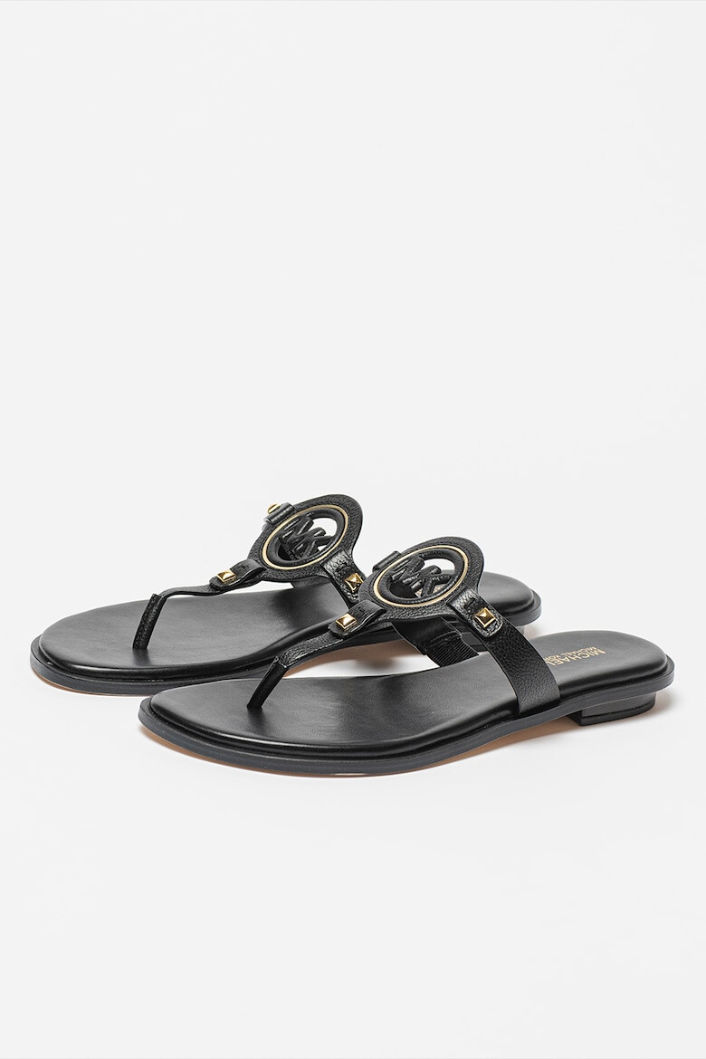 Michael Kors Papuci flip-flop din piele cu logo Aubrey - Pled.ro