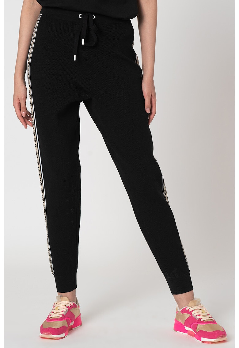 Michael Michael Kors Pantaloni de trening conici cu garnituri logo - Pled.ro