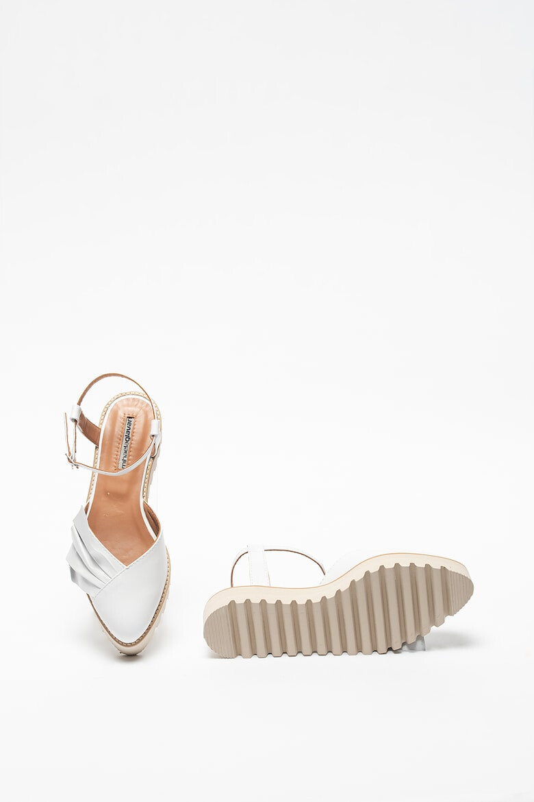 Mihaela Glavan Sandale flatform din piele - Pled.ro