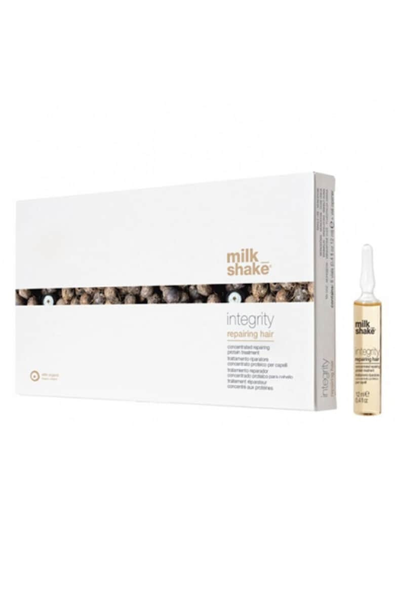 MILK SHAKE Tratament ce Repara si Reda Integritatea Parului 8 x Fiole Profesional 12 ml Regenereaza Gama integrity repairing hair Protejeaza si Repara fir de par Aplicare Usoara Hidratant si Hranitor Miros Remarcabil Proteine Naturale Milkshake - Pled.ro