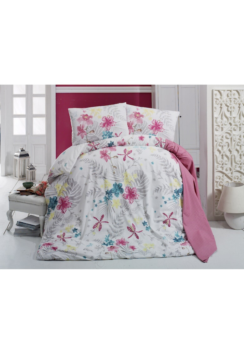 Miss Mina Lenjerie de pat Nerine Latte pentru 2 persoane polycotton 200x220 cm - Pled.ro