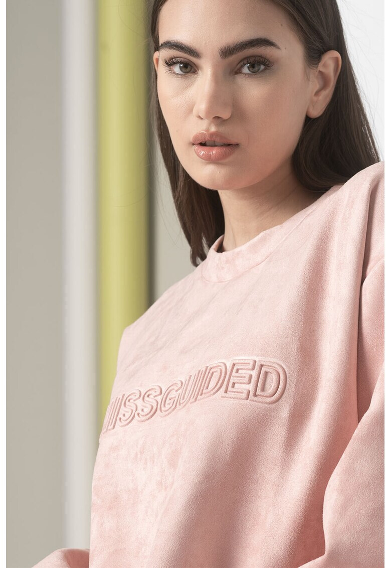 Missguided Bluza sport lejera cu logo in relief - Pled.ro