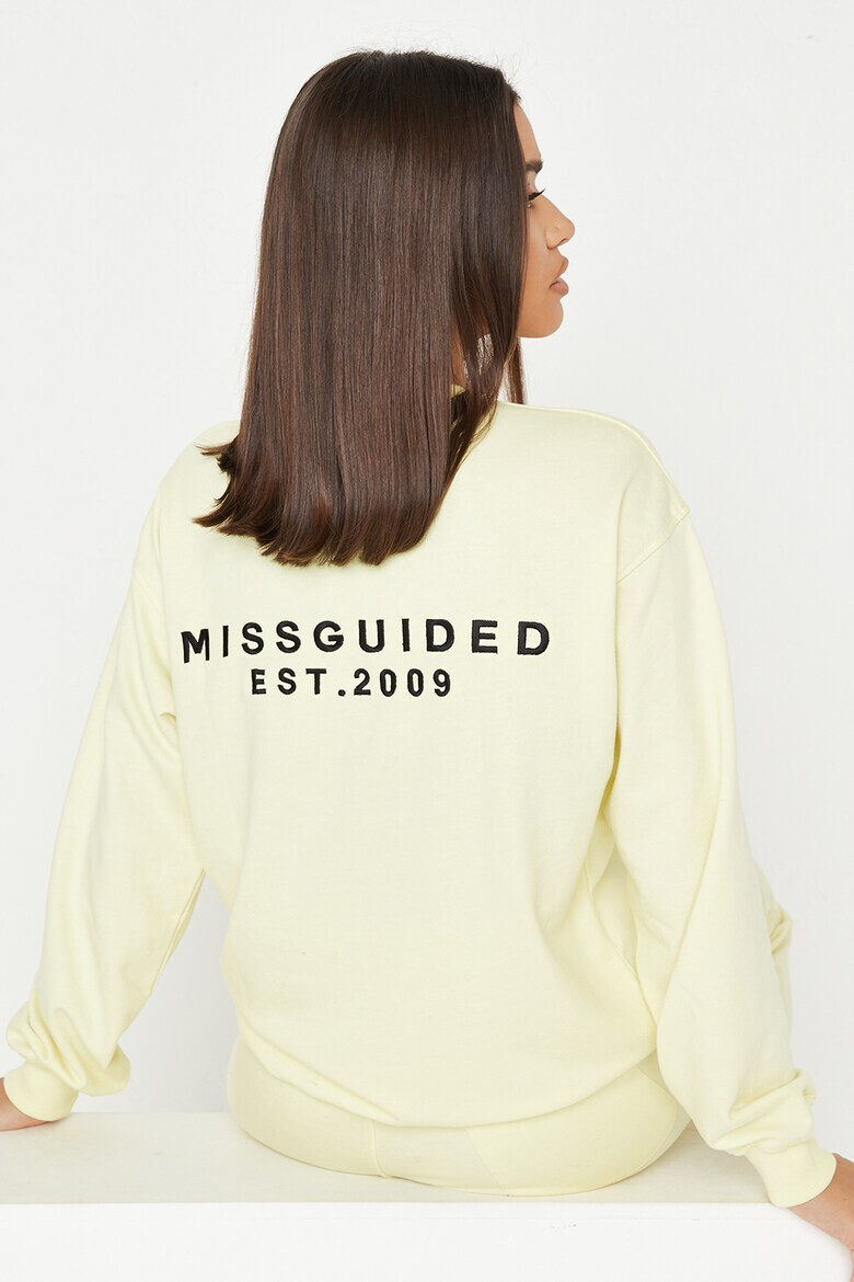 Missguided Bluza sport supradimensionata cu decolteu la baza gatului - Pled.ro