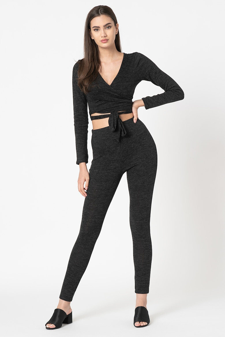 Missguided Set de bluza crop si colanti - Pled.ro