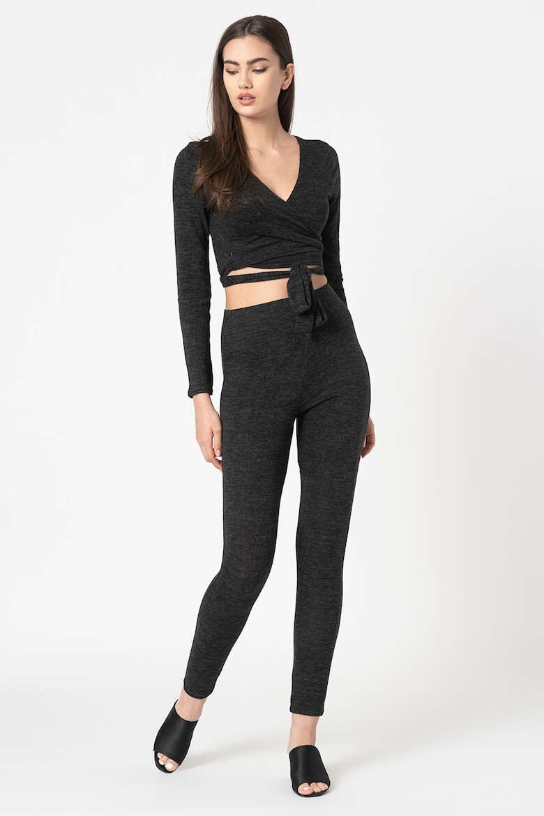 Missguided Set de bluza crop si colanti - Pled.ro