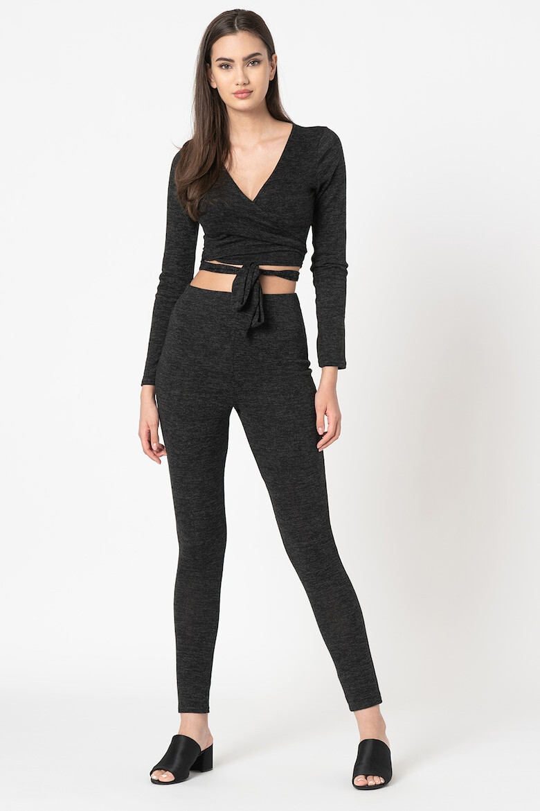 Missguided Set de bluza crop si colanti - Pled.ro