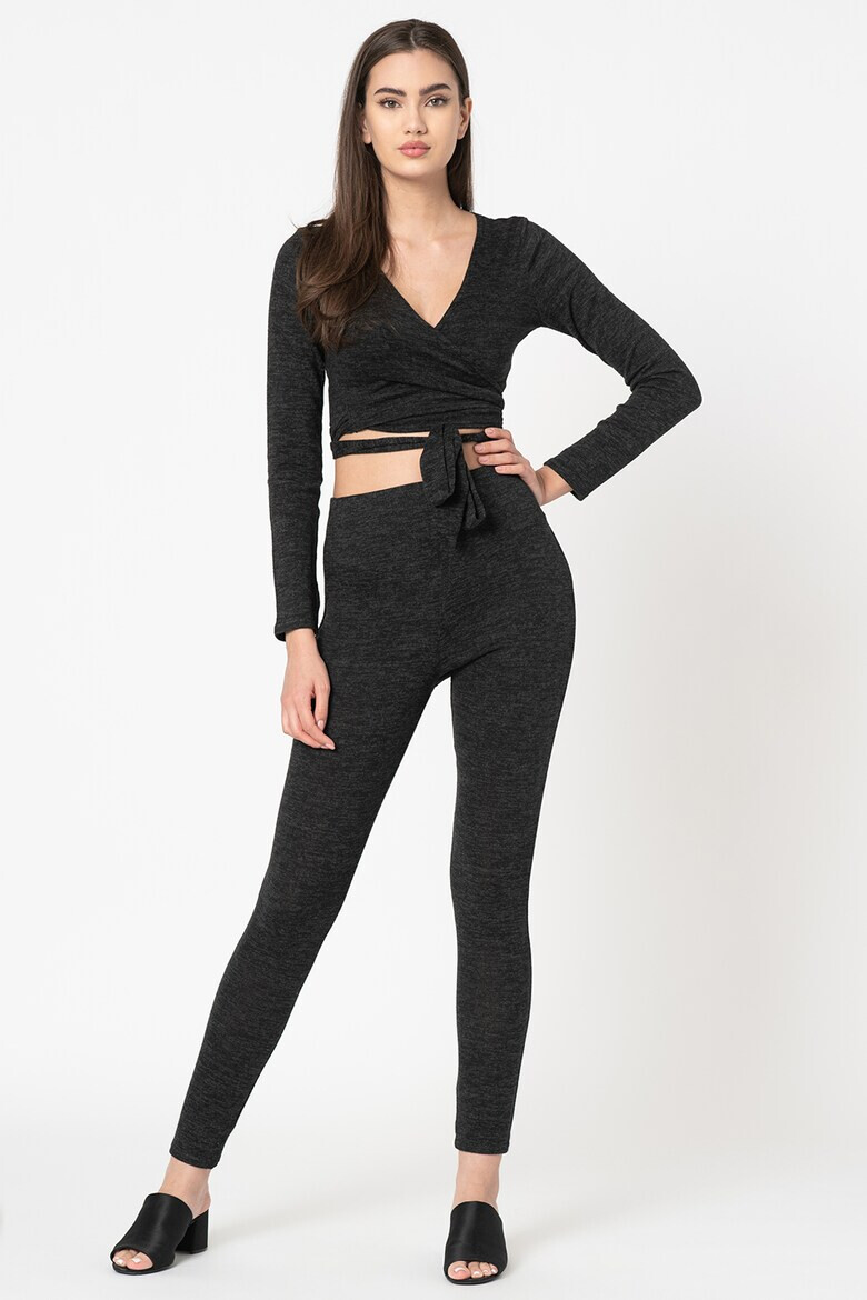 Missguided Set de bluza crop si colanti - Pled.ro