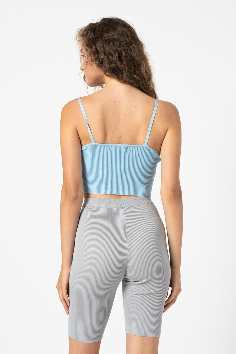 Missguided Top crop cu aspect striat - Pled.ro