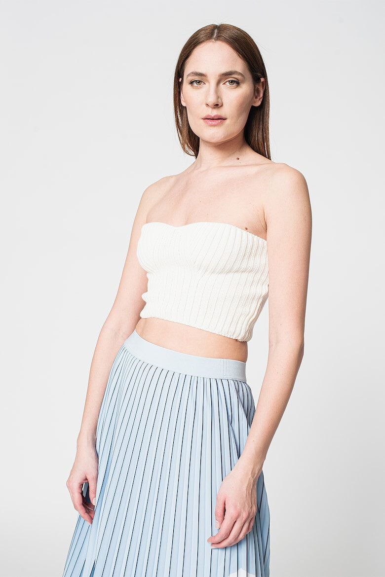 Missguided Top tricotat cu aspect crop - Pled.ro