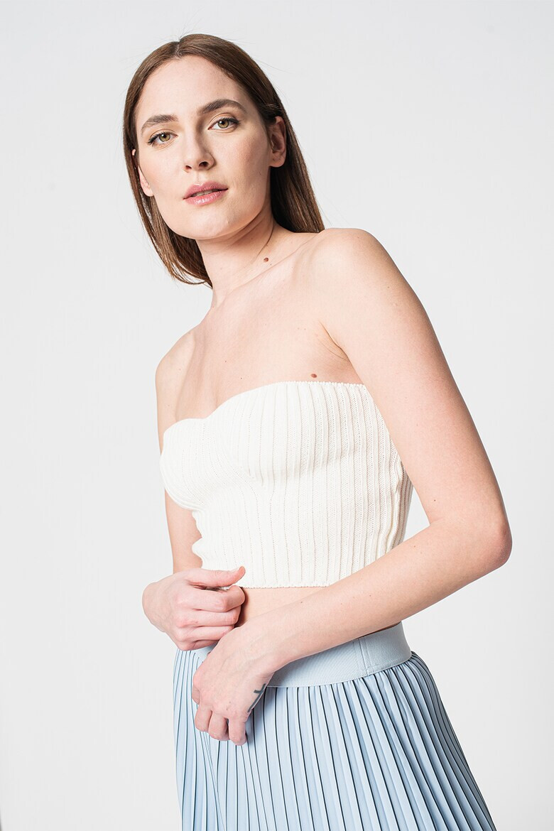 Missguided Top tricotat cu aspect crop - Pled.ro