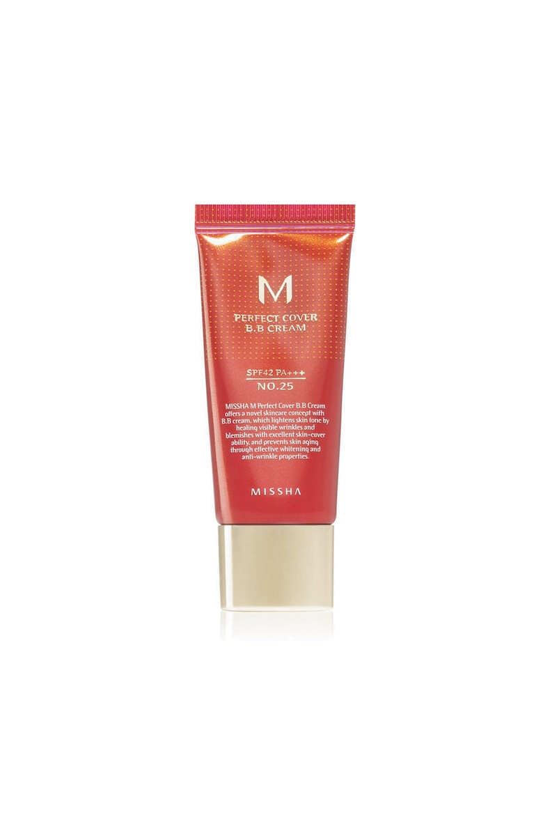 MISSHA Crema BB cu acoperire ridicata SPF42/PA+++ 20 ml - No.25/Warm Beige - Pled.ro