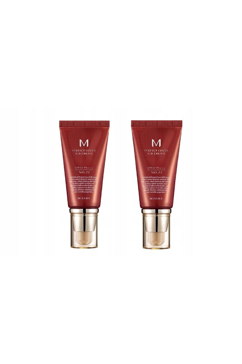 MISSHA Set 2 creme BB cu protectie UV ridicata SPF42/PA+++ (No.27/Honey Beige) 2x50ml - Pled.ro