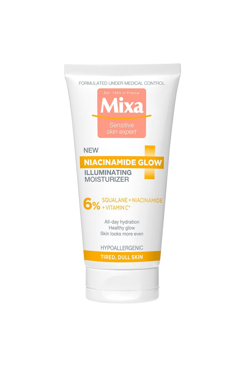 Mixa Crema hidratanta iluminatoare Niacinamide Glow cu niacinamide vitamina C si scualan 50 ml - Pled.ro