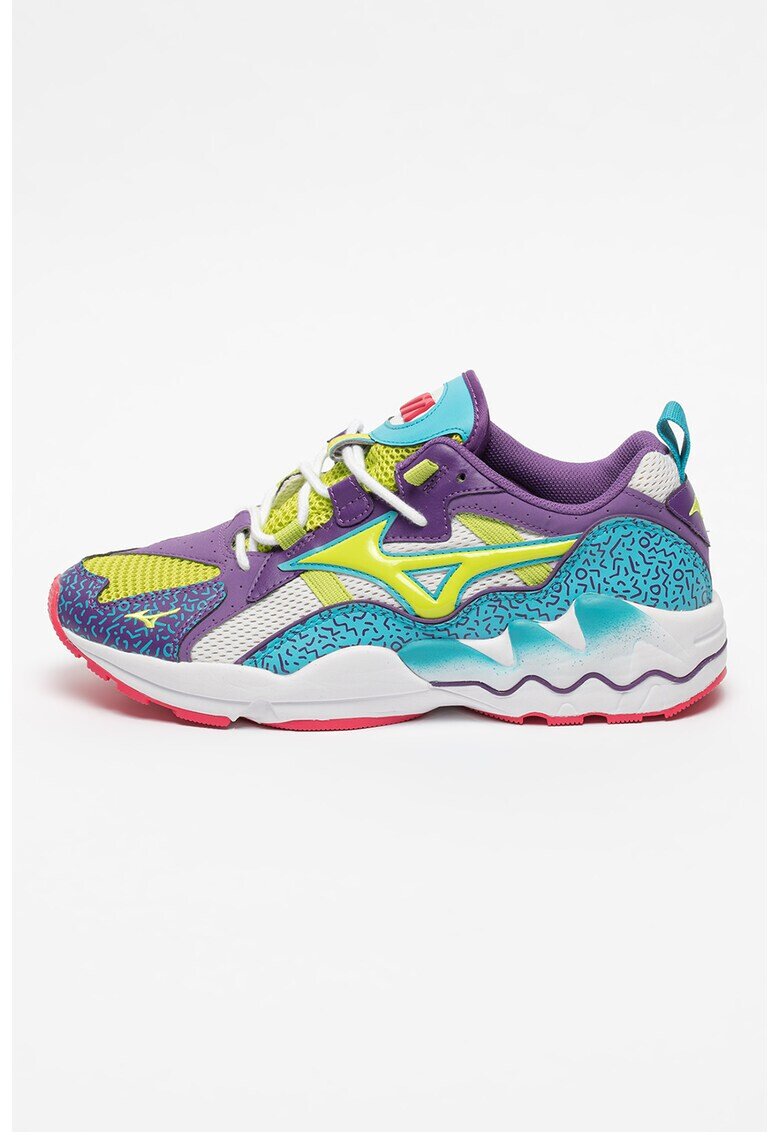 Mizuno Pantofi sport de material textil si piele Wave Rider Fresh 90's - Pled.ro