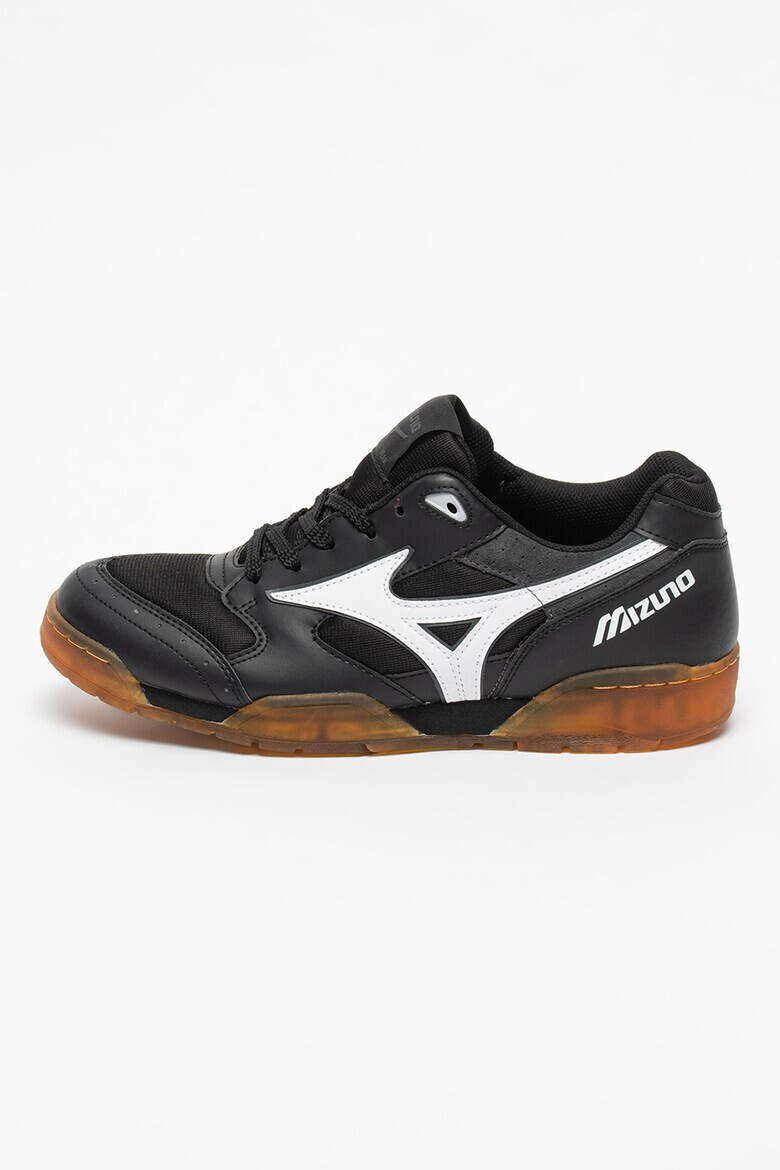 Mizuno Pantofi sport de piele ecologica cu insertii de plasa Court Select - Pled.ro