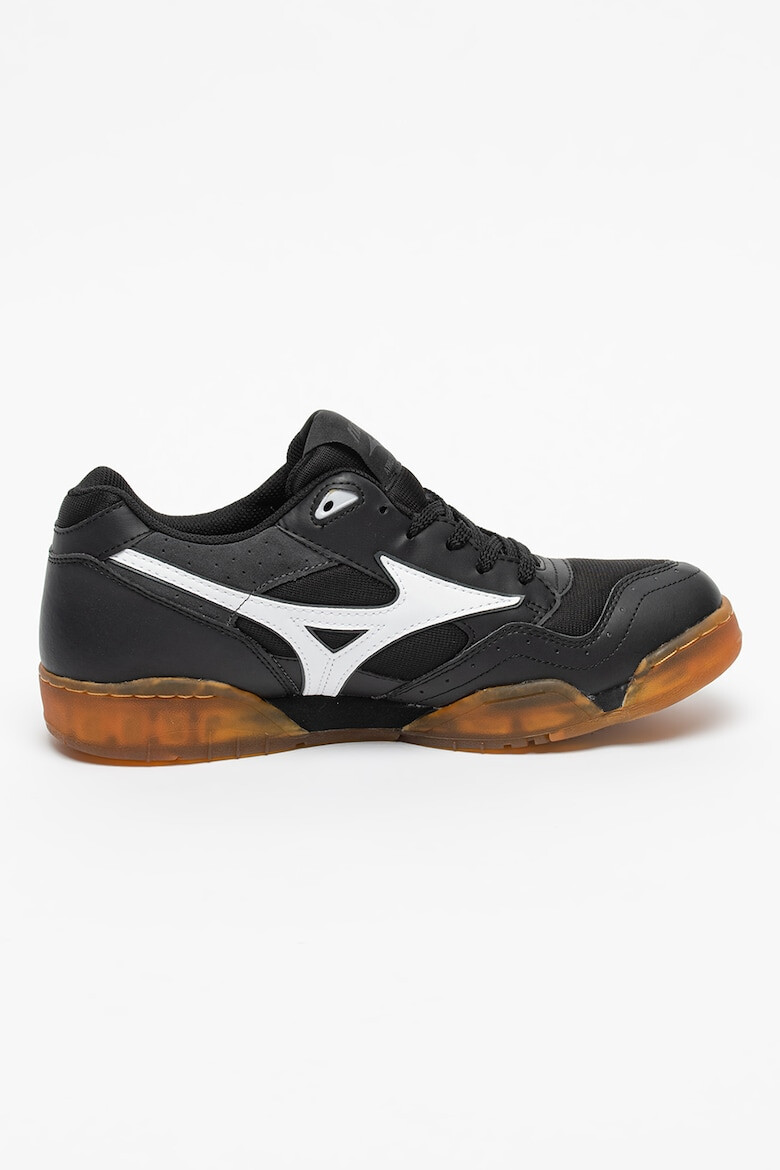 Mizuno Pantofi sport de piele ecologica cu insertii de plasa Court Select - Pled.ro