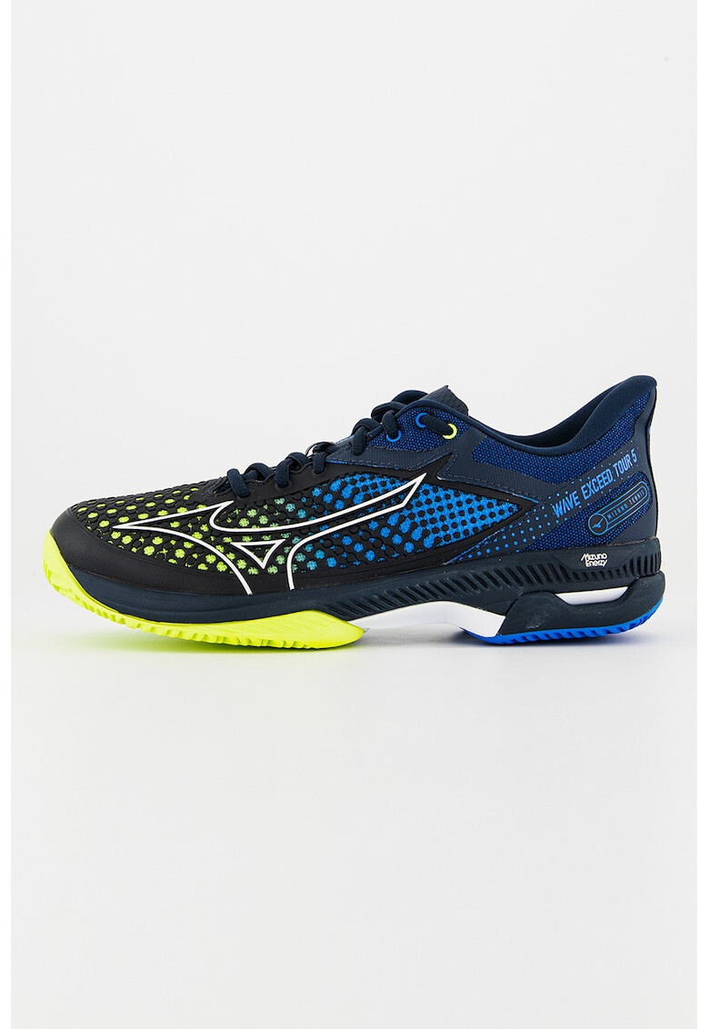 Mizuno Pantofi unisex cu detalii contrastante pentru tenis Wave Exceed Tour 5CC - Pled.ro