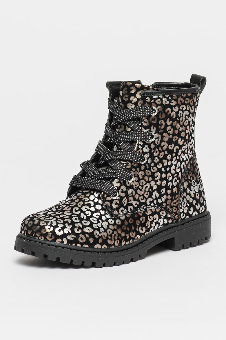 Mod8 kids Ghete de piele ecologica cu animal print Tiname - Pled.ro