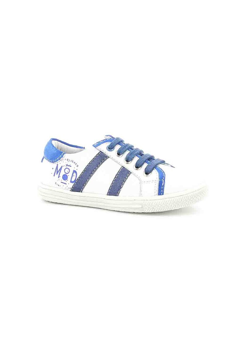 Mod8 kids Pantofi sport de piele cu imprimeu logo - Pled.ro