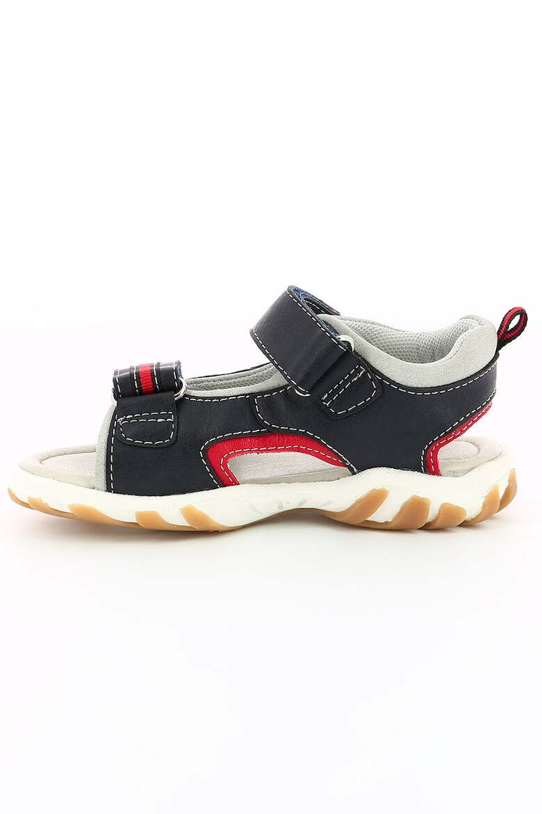 Mod8 kids Sandale de piele ecologica baieti cu velcro Bleumarin/Gri/Rosu - Pled.ro