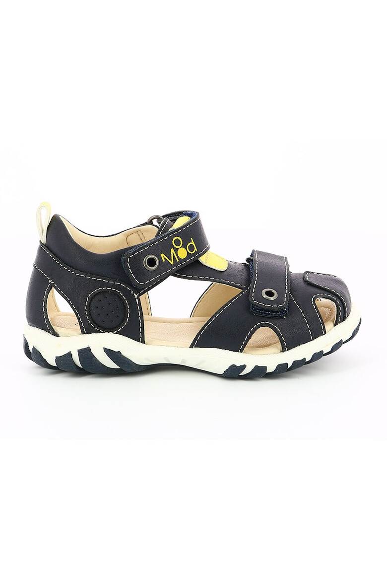 Mod8 kids Sandale fisherman de piele ecologica baieti cu velcro Bleumarin/Galben - Pled.ro