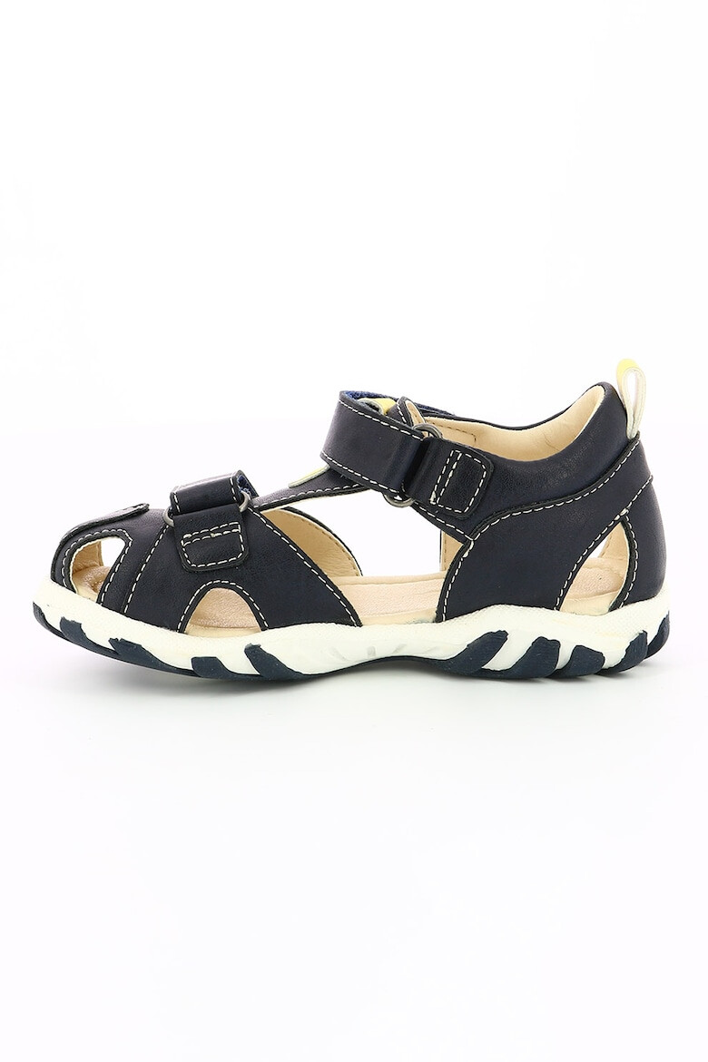 Mod8 kids Sandale fisherman de piele ecologica baieti cu velcro Bleumarin/Galben - Pled.ro