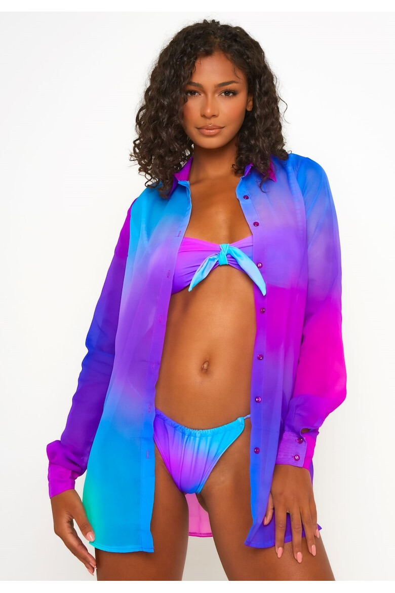 Moda Minx Camasa de plaja cu aspect tie-dye Tropicana 5411 - Pled.ro