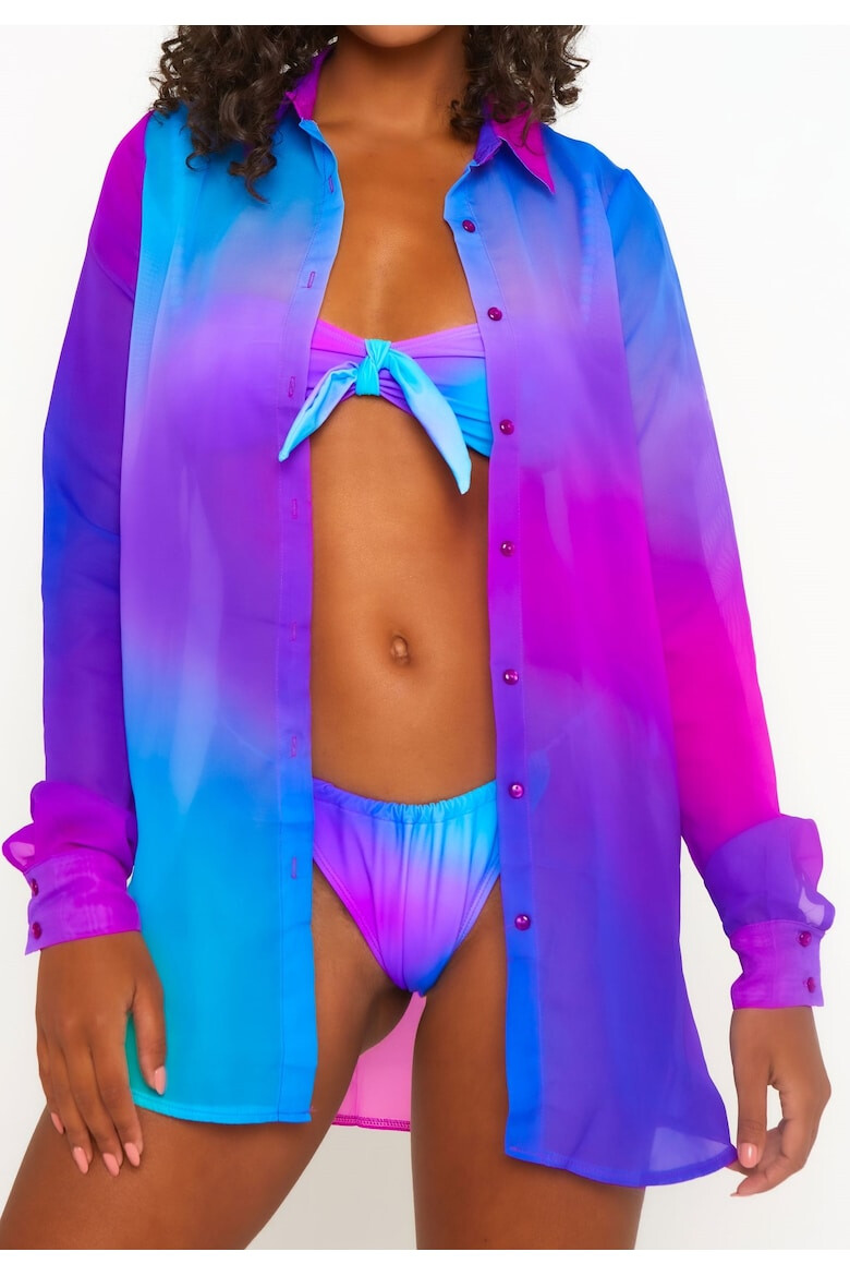 Moda Minx Camasa de plaja cu aspect tie-dye Tropicana 5411 - Pled.ro