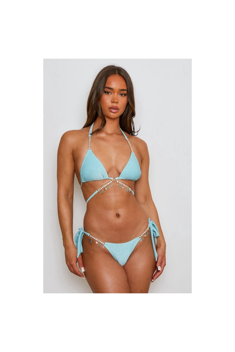 Moda Minx Sutien de baie stralucitor cu strasuri - Pled.ro