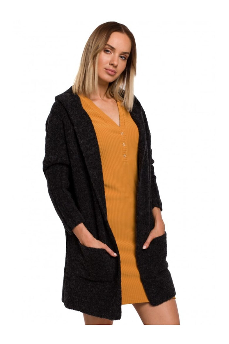 MOE Cardigan cu buzunare . Acril. Poliamida. Antracit. - Pled.ro