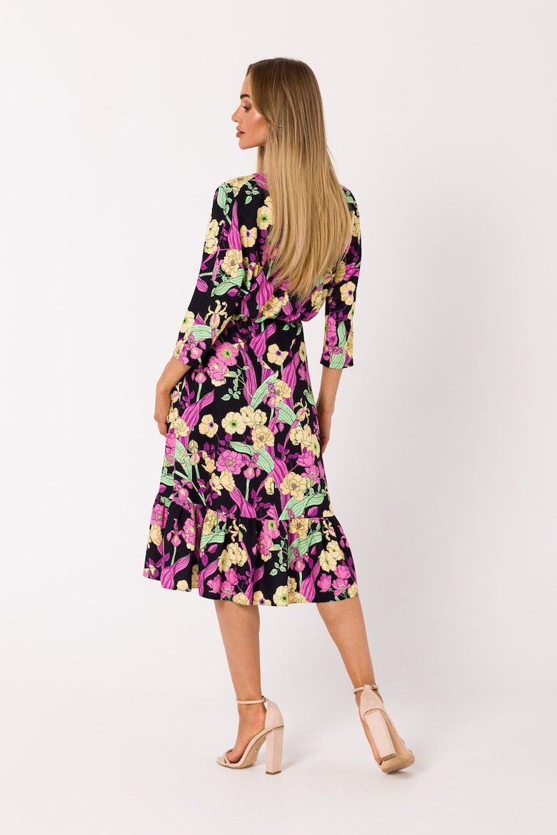 MOE Rochie midi cu decolteu plic - model 1 - Pled.ro