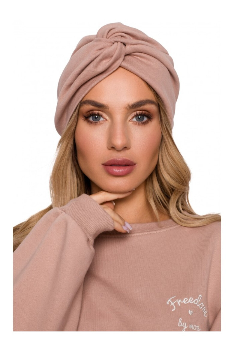 MOE Turban dama Bumbac Roz mocca Marime Universala - Pled.ro