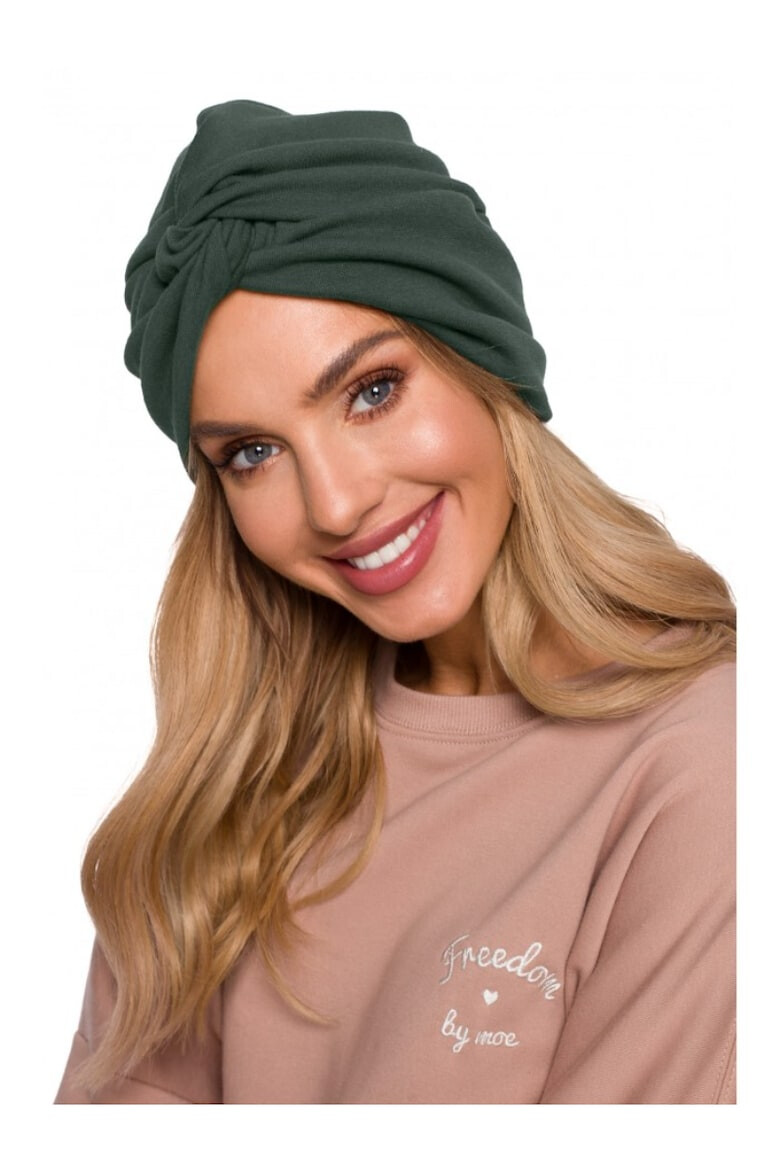 MOE Turban dama Bumbac Verde militar Marime Universala - Pled.ro