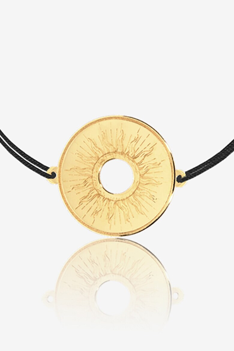 MOOGU Bratara ajustabila cu talisman de aur de 14K - Pled.ro