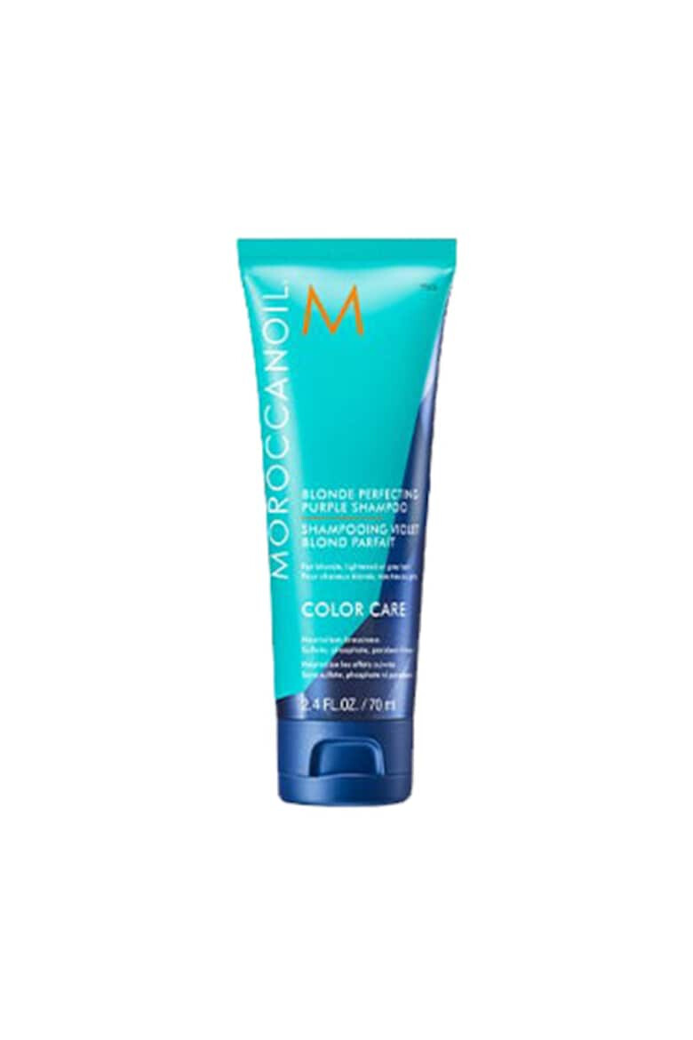 Moroccanoil Sampon Blonde Perfecting Purple pentru par blond decolorat sau alb/grizonat - Pled.ro