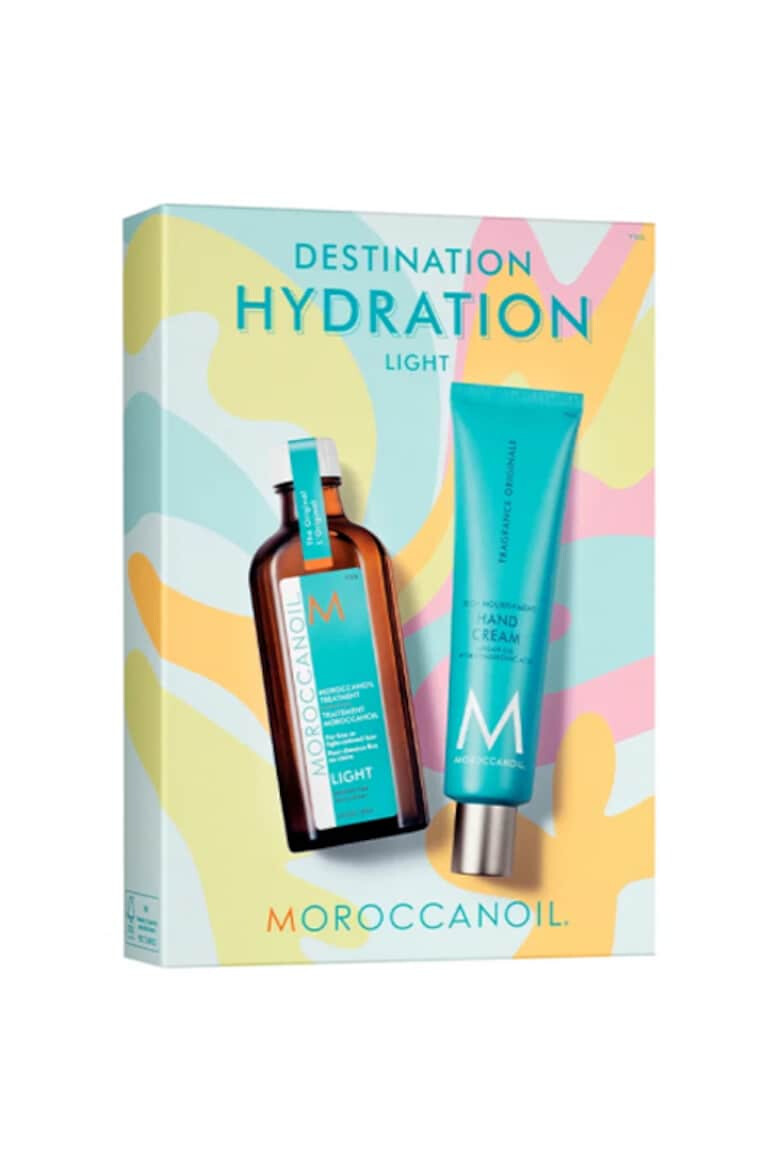 Moroccanoil Set Summer: Ulei tratament Light 100 ml + Crema de maini 100 ml - Pled.ro