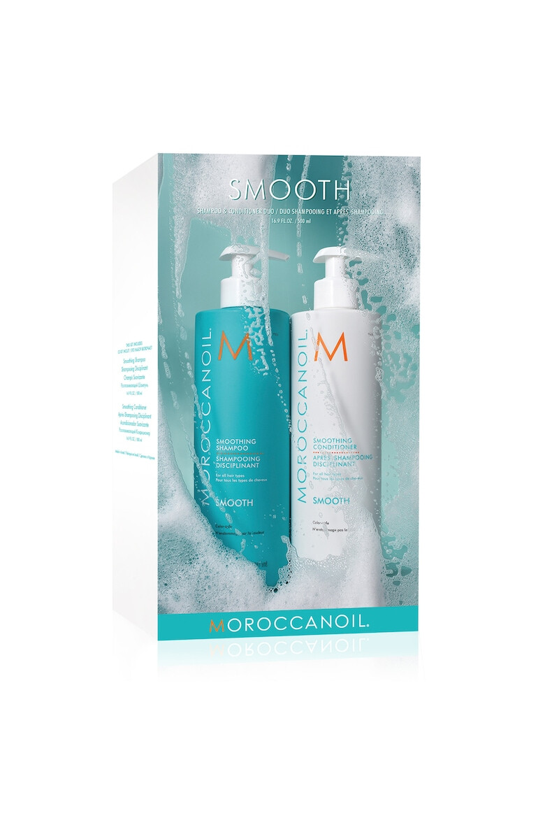 Moroccanoil Set Duo Smoothing: Sampon 500 ml + Balsam 500ml - Pled.ro