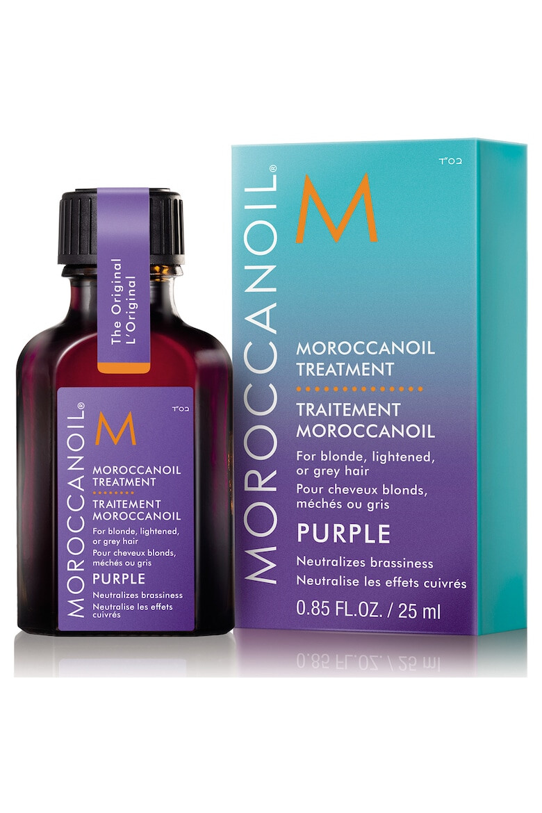 Moroccanoil Ulei tratament Purple pentru par blond cu reflexii deschise sau grizonat 25 ml - Pled.ro