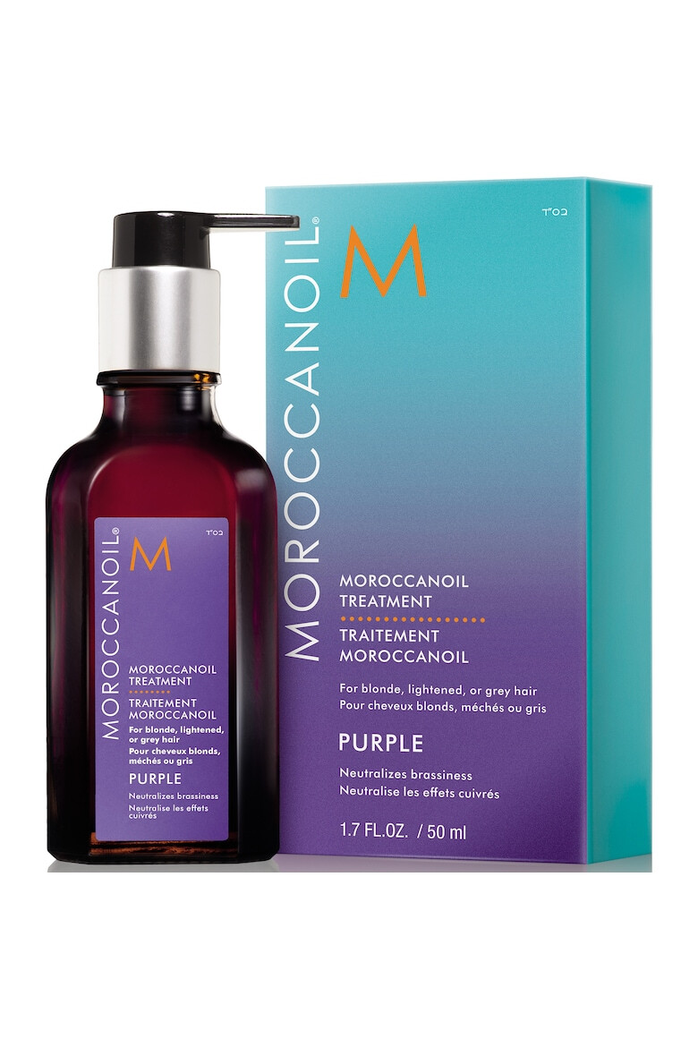 Moroccanoil Ulei tratament Purple pentru par blond cu reflexii deschise sau grizonat 50 ml - Pled.ro