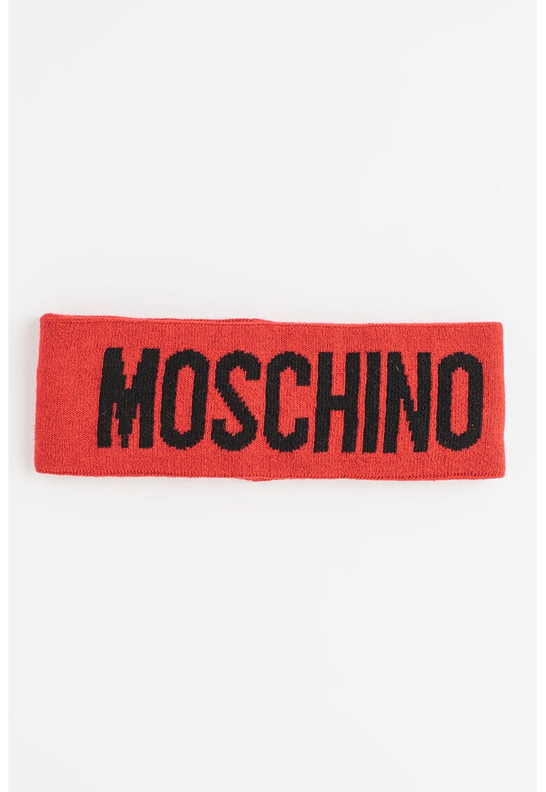 Moschino Bentita din amestec de lana cu logo - Pled.ro