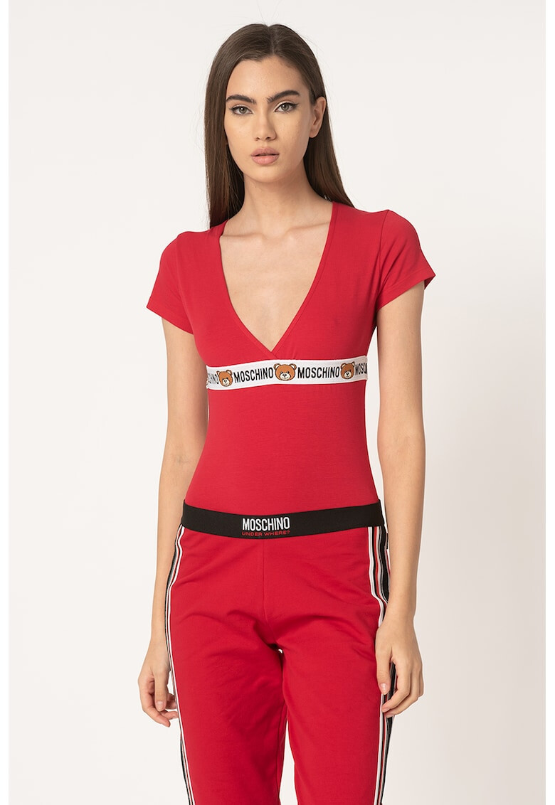 Moschino Body cu banda logo elastica - Pled.ro