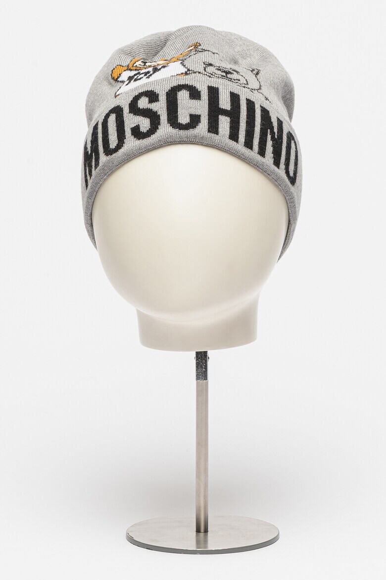 Moschino Caciula de lana cu logo supradimensionat - Pled.ro