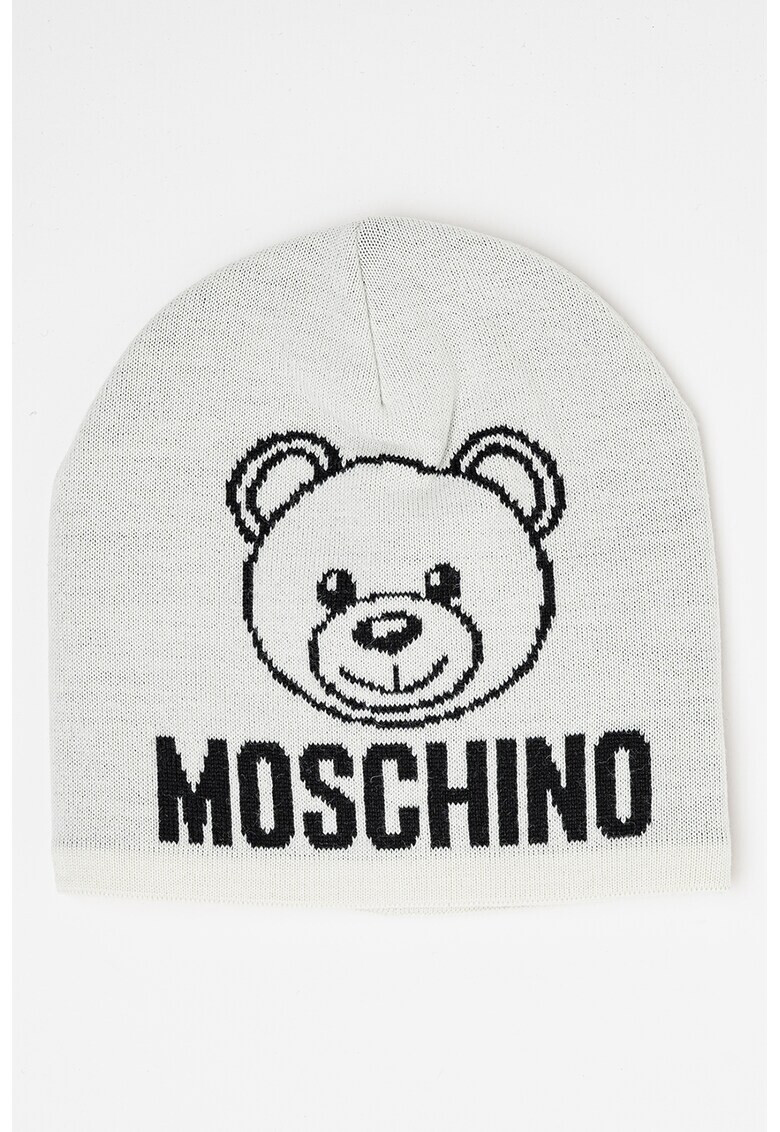 Moschino Caciula tricotata cu logo - Pled.ro