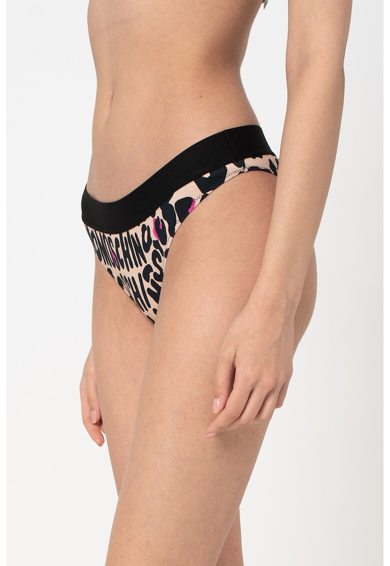 Moschino Chiloti brazilieni cu model animal print - Pled.ro