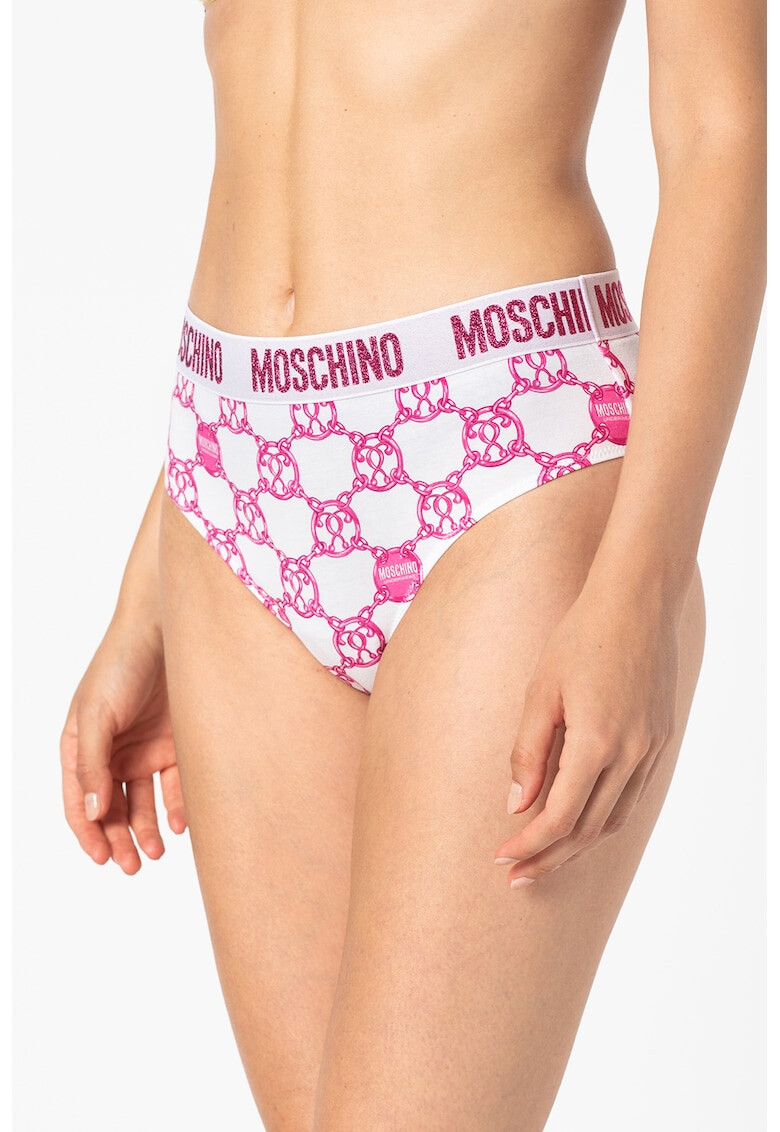 Moschino Chiloti hipster cu model grafic - Pled.ro