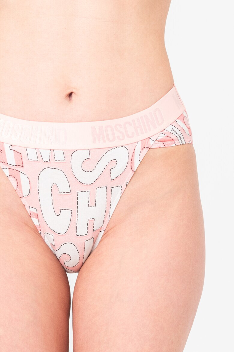 Moschino Chiloti hipster cu model logo - Pled.ro