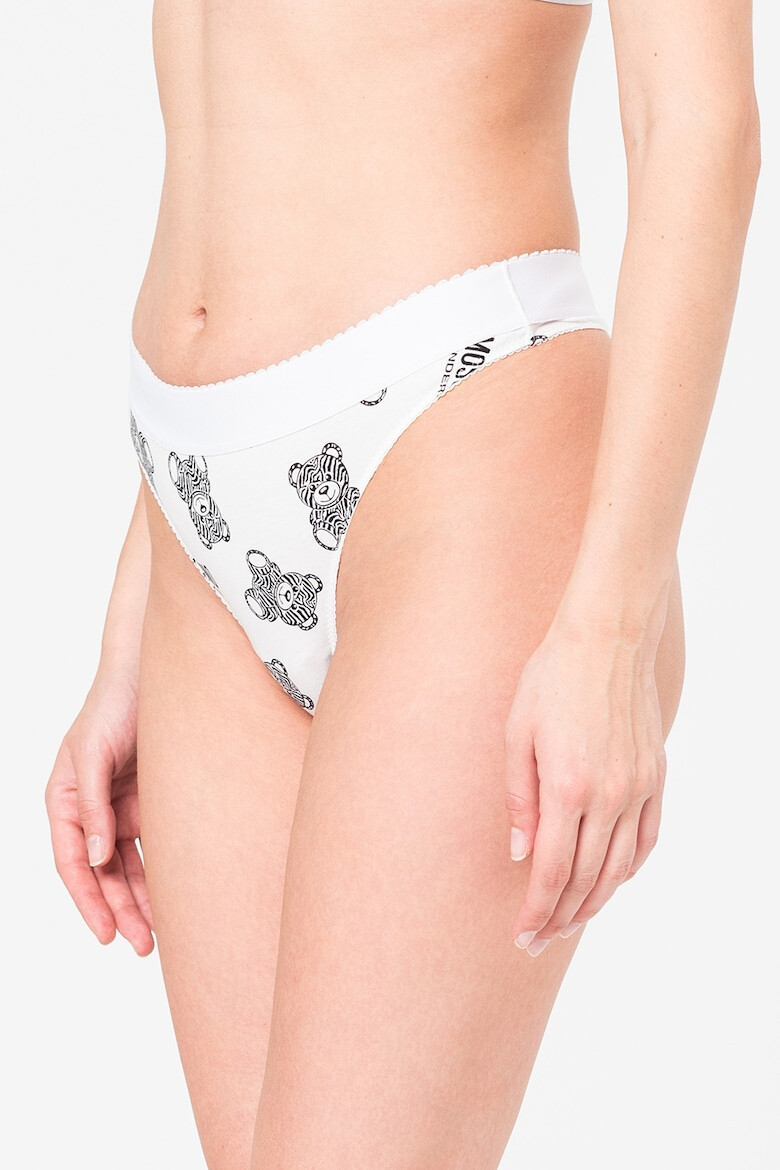 Moschino Chiloti tanga cu model grafic - Pled.ro