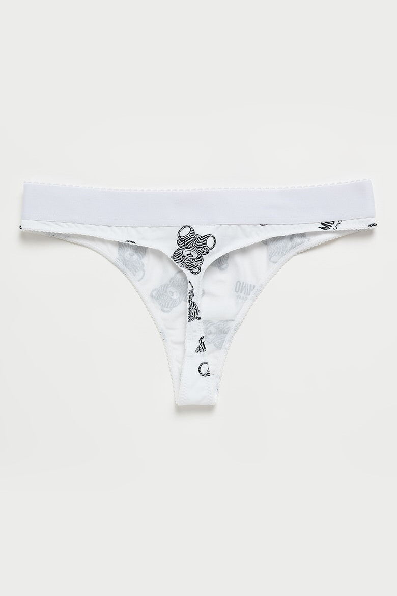 Moschino Chiloti tanga cu model grafic - Pled.ro