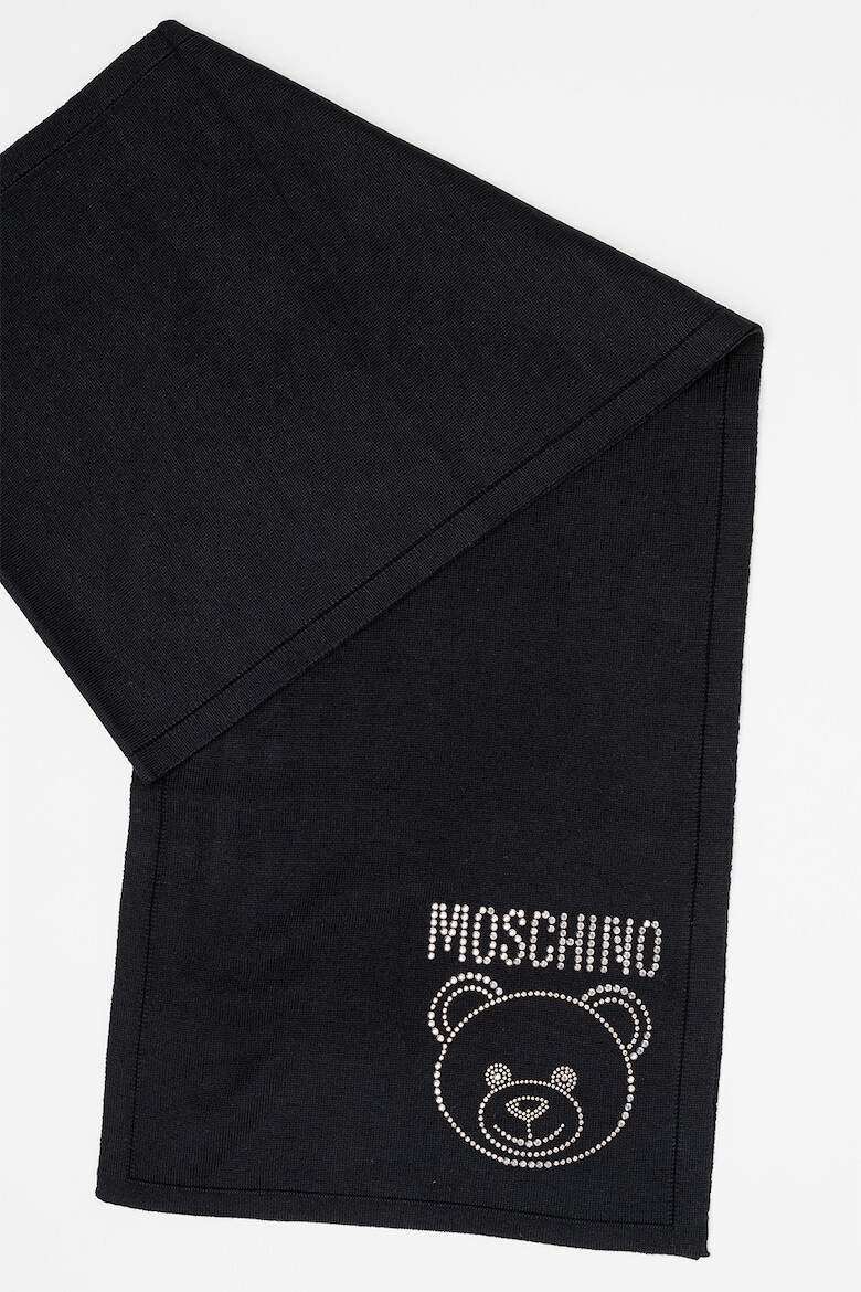 Moschino Fular de lana cu strasuri - Pled.ro